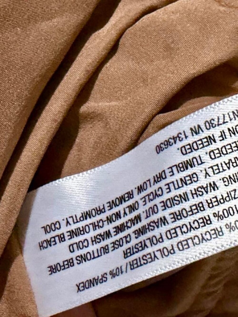 Future Collective Tan Faux Leather Jacket NWT Silver Hardware - Picture 8 of 8